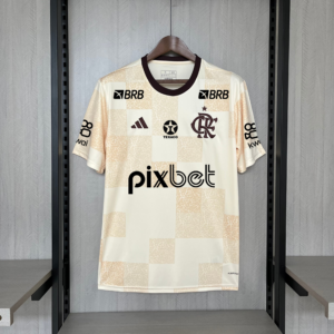 2024/25 Flamengo Pre-match all sponsors Wear Beige