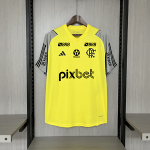 2024/25 Flamengo trainning yellow all sponsors