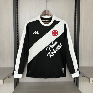 Long Sleeve 2024/25 Vasco da Gama Home Roberto Dinamite - Sponsor