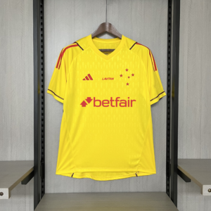 2024/25 Cruzeiro Limited Edition Goalkeeper Yellow All Sponsors