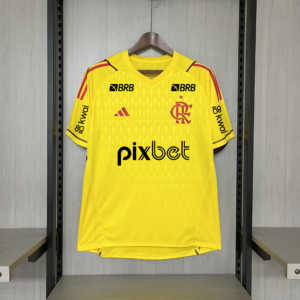 2024/25 Flamengo Limited Edition Goalkeeper Yellow All Sponsors