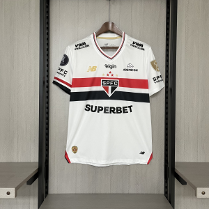 2025/26 São Paulo home all sponsors Jersey