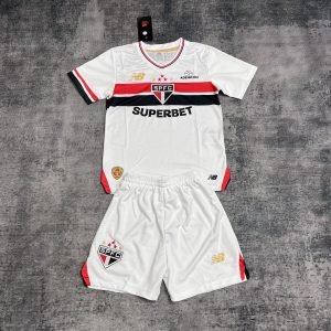 Kids 2025/26 Sao Paulo Home Jersey