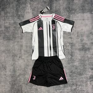 Kids 2025/26 Juventus Home Jersey