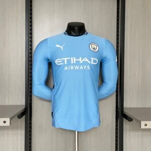 Player's Edition Long Sleeve 2024/25 Manchester City Home Jersey